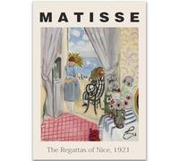WDHBI HEKA Henri Matisse Poster Beau Plan Art Mural Fauvisme Impression sur Toile Matisse Peinture Abstrait Rétro Image pour Salon Décor 30 x 50 cm Sans Cadre