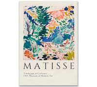 WDHBI HEKA Henri Matisse Poster paroles d'art mural Fauvisme Impression sur toile Peinture abstraite rétro pour salon 30 x 50 cm Sans cadre