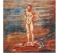 WDHBI HEKA Impression sur toile abstraite d'Edvard Munch sans cadre pour décoration de salon 15 x 15 cm x 1 cm