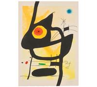 WDHBI HEKA Joan Miro Affiche Joan Miro Peinture sur Toile célèbres Joan Miro Ligne créative Art Mural pour la Maison Salon Décoration Photo 30x40cmx1 sans Cadre