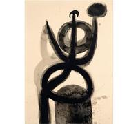 WDHBI HEKA Joan Miró Affiches abstraites Impressions Modernes et Art Mural Noir Créativité Peinture sur Toile Images esthétiques pour décor de Salon 60x80cmx1 sans Cadre