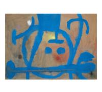 WDHBI HEKA Joan Miró - Affiches et impressions abstraites - Art mural - Bleu - Peinture sur toile - Images esthétiques pour décoration de salon - 40 x 60 cm - 1 sans cadre
