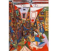 WDHBI HEKA Pablo Picasso Affiches Las Meninas Peinture sur Toile Pablo Picasso Impressions Art Mural de Style Moderne pour la décoration intérieure Photo 55x75cmx1 Non encadré
