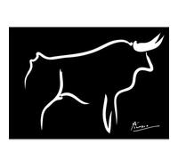 WDHBI HEKA Pablo Picasso Affiches Pablo Picasso Animal Wall Art Dessin au Trait Impressions Peinture sur Toile de Style Moderne pour la décoration de la Maison Photo 20x30cmx1 Non encadré