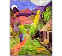 WDHBI HEKA Paul Gauguin Affiche Route de Tahiti Art Mural Paul Gauguin Impressionnisme Peinture sur Toile Paul Gauguin Impressions Photo pour Déco Intérieure 15x20cm sans Cadre