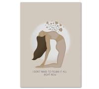 WDHBI HEKA Pilates Yoga Affiche Yoga Toile Peinture Style Moderne Impressions Fille Yoga Mouvement Exposition Art Mural Décoration de la Maison Photo 40x60cm sans Cadre