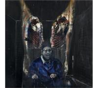 WDHBI HEKA Poster Francis Bacon - Autoportrait - Impression sur toile de style rétro pour salon - 60 x 60 cm - 1 sans cadre