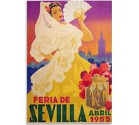 WDHBI HEKA Sevilla Abril Poster Dancing Woman Exposition Wall Art Moderne Peinture sur toile Mark Rothko Impression pour salon Décor Image 60 x 90 cm x 1 Sans cadre