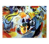 WDHBI HEKA Wassily Kandinsky Affiche Art Mural Moderne Wassily Kandinsky Impressions 《Le Jugement Final》 Peinture sur Toile pour la décoration Murale de la Maison Image 15x20cm sans Cadre