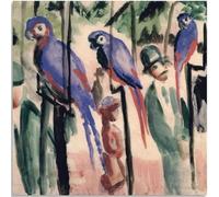 WDHBI HEKA Yıldız Demir Posters Personnes et oiseaux Art mural Yıldız Demir Peinture sur toile Style rétro pour salon Décoration Photos 55 x 55 cm x 1 Sans cadre