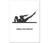 WDHBI HEKA Yoga Mouvements Art Mural Style Moderne Affiche Yoga Impressions Yoga Toile Extensible À Une Jambe Peinture Décoration De La Maison Photo 40x60cmx1 sans Cadre