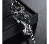 Wdhybwcx Gothique Rétro Exagéré Esprit Serpent Anneaux pour Femmes Punk Vent Serpent en Forme de Discothèque Anneau Étudiant Tendance Bijoux Cadeau-Redimensionnable,55