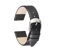 Wdjadp Bracelet en cuir véritable à motif lézard de 14 à 22 mm, convenant aussi bien aux tenues formelles que décontractées.,Noir,20 mm