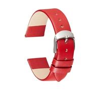 Wdjadp Bracelet en cuir véritable à motif lézard de 14 à 22 mm, convenant aussi bien aux tenues formelles que décontractées.,Rouge,20 mm