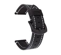 Wdjadp Bracelet en cuir véritable de 18/20/22/24 mm, convenant aux occasions formelles et décontractées, qu'elles soient professionnelles ou informelles.