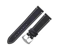 Wdjadp Bracelet en cuir véritable de 18/20/22/24 mm, convenant aux occasions formelles et décontractées, qu'elles soient professionnelles ou informelles.