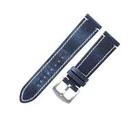 Wdjadp Bracelet en cuir véritable de 18/20/22/24 mm, convenant aux occasions formelles et décontractées, qu'elles soient professionnelles ou informelles.