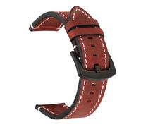 Wdjadp Bracelet en cuir véritable de 18/20/22/24 mm, convenant aux occasions formelles et décontractées, qu'elles soient professionnelles ou informelles.