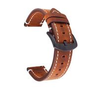 Wdjadp Bracelet en cuir véritable de 18/20/22/24 mm, convenant aux occasions formelles et décontractées, qu'elles soient professionnelles ou informelles.