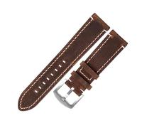 Wdjadp Bracelet en cuir véritable de 18/20/22/24 mm, convenant aux occasions formelles et décontractées, qu'elles soient professionnelles ou informelles.