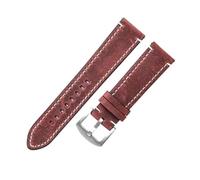 Wdjadp Bracelet en cuir véritable de 18/20/22/24 mm, convenant aux occasions formelles et décontractées, qu'elles soient professionnelles ou informelles.