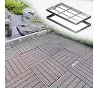 WDJBPSH Couvercle de Regard avec Cadre Couvercle de Regard Invisible et Cadre en Acier Inoxydable, Capacité de Charge Élevée Couvercles de Bassins D'eaux Usées avec Poignées Dissimulées(75x50x5cm)