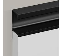 WDJBPSH Maniglie Nascoste per Mobili Poignées de Bord Modernes pour Armoires Décor Cuisine Bureau Chambre, Profil G Prise Digitale Intégrée pour Placard, Personnalisable(Black,850 mm/33.5 in)
