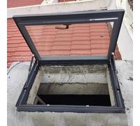 WDJBPSH Trappe de Toiture Sol Plaque de Protection Anti-Pluie pour Vitrage Toit Personnalisable, Couvercle pour Trappe avec Poignée Verrouillage(24x34in(61x86cm))