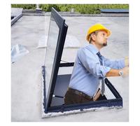 WDJBPSH Trappe de Toiture Sol Toiture Transparente Robuste Fenêtre Skylight, Couvercle de Puits de Sortie pour Grenier/sous-Sol/Salle de Soleil/sous-Sol avec Poignée à Verrou(91x101cm/36x40in)