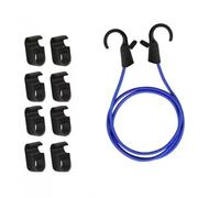 WDJRUIRUI 1 Pièce Corde à Linge de Voiture pour Polestar 2 I 2020-2024, Latex Élastique Ajustable avec 8 Crochets Résistant Barre de Penderie Intérieure