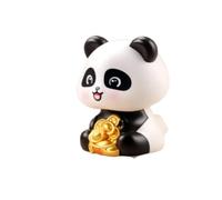 WDJRUIRUI Ornement de Voiture Panda à hochement pour Smart EQ fortwo (C453) 2018-2024, Figurines de Tableau de Bord de Voiture Cadeaux Amusants et Créatifs
