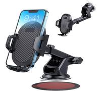 WDJRUIRUI Support Téléphone Voiture pour Jaguar F-Pace X761 I 2016-2024, Porte Téléphone Voiture Tableau de Bord et Voiture Pare-Brise Un Bouton de Libération