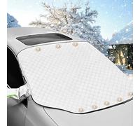 WDJRUIRUI Voiture Protege Pare Brise Givre pour Peugeot 206 5008 4008 3008 207 308 408 307 508 GT, 4 Couches de Protection Pare Brise Hiver de Voiture, Couverture Pare Brise Voiture Hiver