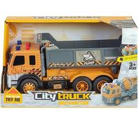 WDK PARTNER - A2502288 - Camion Benne à Friction avec Son et Lumière 32cm