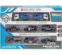 WDK PARTNER - A2502308 - Set de 8 Véhicules en Métal de Police