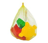 WDK Partner - ANI3609 - Jeu de Plein Air - Filet 4 moules à sable