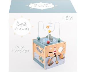 Wdk Partner Cube Bois ACTIVITES Ocean 18CM