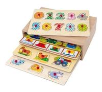 WDK- Puzzles en Bois, A2103396, Multicolore
