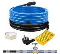 WDKXCN Cable Chauffant Antigel, 6M Cordon Chauffant Antigel Autorégulant avec Thermostat Intégré pour Protéger les Tuyaux d'Eau, Fil Chauffant Antigel pour Plantes, Tuyaux de Maison, Gouttières