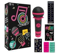 WDKXCN Grab The Mic Jeu, Jeu De Karaoké Familial avec 125 Cartes, JeuKaraoké pour Les Mélomanes, Exciting Karaoké Party Game pour 2-10 Players, pour Game Nights, Birthday Parties, Adult Gatherings