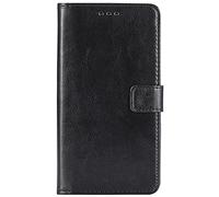 WDMYLFTW Coque pour Doogee Fire 6 Max Housse, Antichoc Flip Bumper Rabat Étui de Protection Cuir PU Porte Carte Pochette de Portefeuille Case Cover Etui (Noir)