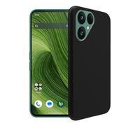 WDMYLFTW Coque pour FairPhone 6 Transparent Silicone TPU Bumper Crystal Protection Case Cover Shell Housse Étui (Black)