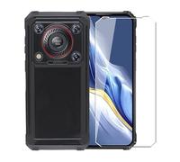 WDMYLFTW Coque pour Oukitel WP36 Cover + 1 Pièce Verre trempé écran Film Protecteur - Silicone Bumper Transparent TPU Souple Housse Étui Protection Case (Black)