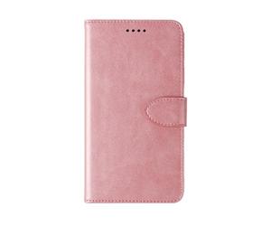 WDMYLFTW Coque pour Realme GT 8 Pro Housse, Flip Bumper Rabat Antichoc Étui de Protection Cuir Carte Porte Pochette de Portefeuille Etui Cover Case (Or Rose)