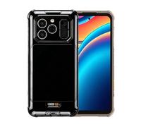 WDMYLFTW Coque pour Ulefone Rugone Xever 8 Transparent Silicone TPU Bumper Crystal Protection Case Cover Shell Housse Étui (Black)