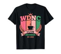WDNC Club Member Crest We Do Not Care Drôle Rétro Élégant T-Shirt
