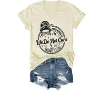 WDNC Club T-shirts We Do Not Care Club Merchandise, membre fier de WDNC We Do Not Care Clubs Chemises Femme Homme, Jaune crème (col en V), M