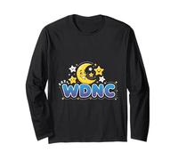 WDNC Moon and Stars We Do Not Care Sarcastic Club Manche Longue