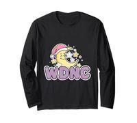 WDNC We Do Not Care Funny Cute Women Moon Stars Ménopause Manche Longue