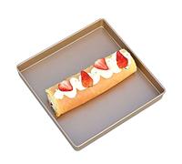 WDOPEN Plaque de cuisson antiadhésive pour biscuits - Plaque de cuisson professionnelle - Idéale pour la fabrication de petits pains suisses - Flapjacks - Pour griller ou rôtir, champagne doré